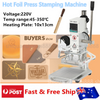 220V Hot Foil Press Stamping Machine Printer Manual Temperature Control Embosser