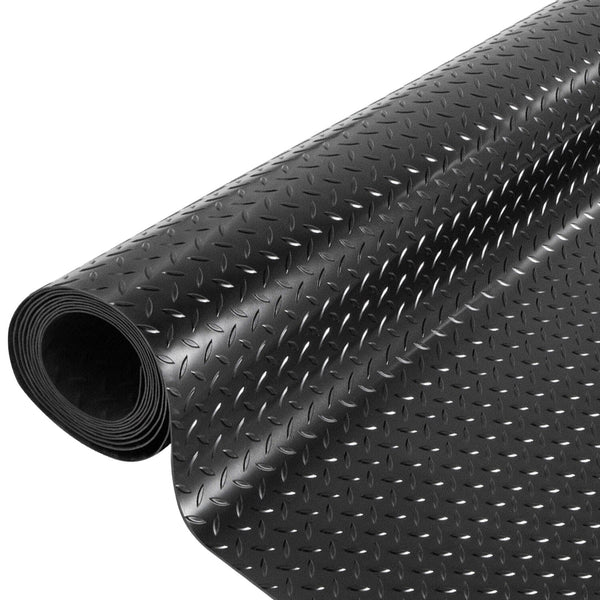Diamond-Plate Rubber Flooring Roll 3mm Thick Garage Floor Mat 1*5M Anti-Slip