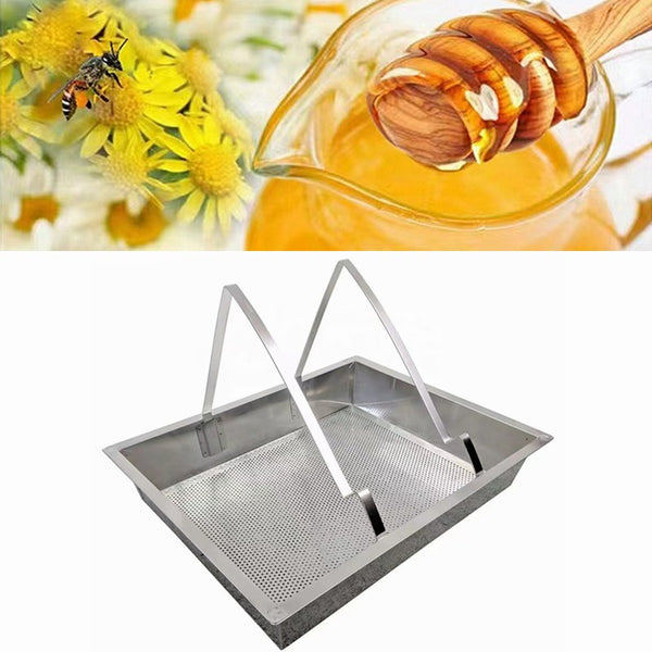 Honeycomb Uncapping Tray Stainless Steel Honey Uncapping Station Beeswax Frame