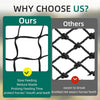 Knotless 5x5ft Round Bale Horses Hay Net 4cm Squares for Livestocks Slow Feeder