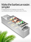 Auto Rotating Rotisserie Grill Rack Set Stainless Steel Kabob Grill 15 Skewers