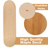 5pcs 8" Blank Skateboard Decks Natural Maple Skate Board Deck Double Concave AU