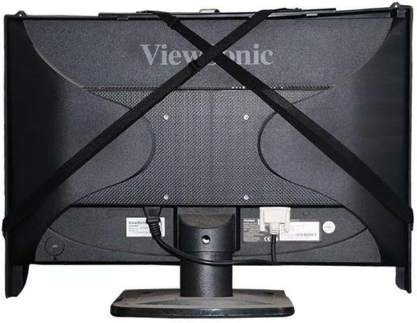 Desktop Computer Monitor Hood, 17-27In Adjustable, Foldable Anti-Glare Sunshade