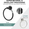10 pcs Bathroom Round Towel Ring Towel Rack Hand Towel Holder for Wall Mounted