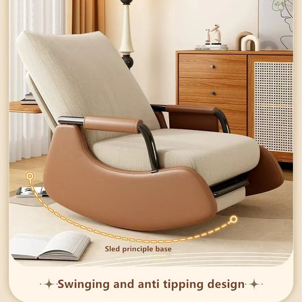 Rocking Chair Recliner Lounge Chair Adjustable Leisure Rocker Recliner Gifts AU