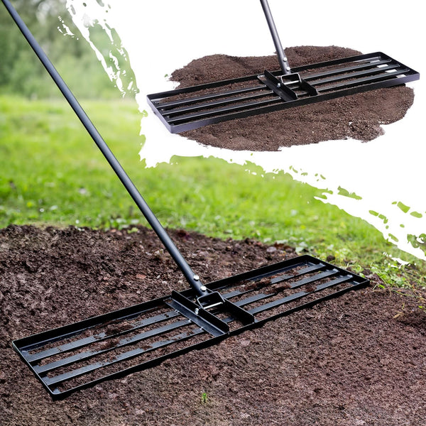 Lawn Leveling Rake Level Yard Tool for Grass Professional Grade Soil Leveler