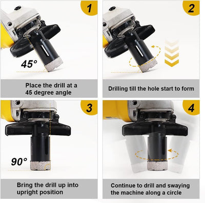12PCS 6-68mm Diamond Hole Saw Drill Bits Core Cutter Tile Ceramic Porcelain AU