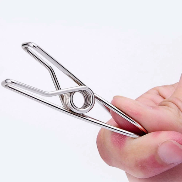60pcs Stainless Steel Clothes Pegs Hanging Windproof Wire Clips Photos Clips AU