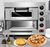 Commercial Pizza Oven Countertop Double Deck Grill Bread Baking Furnace Indoor