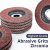 50PCS 125mm 80 Grit Flap Discs Zirconia Grinding Sanding Wheel For Angle Grinder