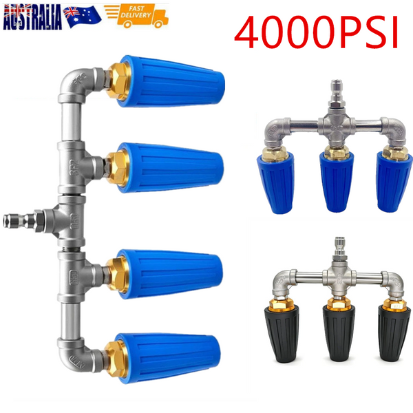 Pressure Washer Turbo Nozzle Head 4000PSI High Cleaner 1/4BSP Easy Connection
