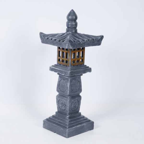 Pagoda Lanterns Garden Statues Asian Zen Outdoor Decor Lanterns Decorative