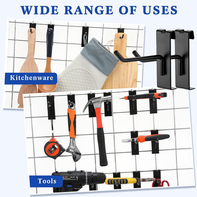 4" Gridwall Hooks 60 Pack Grid Wall Hooks Grid Panel Hooks Hangers for Retail AU