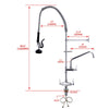 47" Commercial Pre-Rinse Sprayer High Pressure Washing Kitchen Sink Faucet AU
