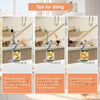 Commercial Can Opener Heavy Duty Manual Table Can Opener with Plated Steel Base
