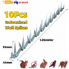 10Pcs Galvanized Wall Spikes Security Outdoor Wall Anti Climb Fencing Spikes
