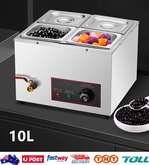 Electric Food Warmer Bain Marie Pearl Warmer Buffet Food Insulation Machine 10L