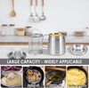 2L Stainless Steel Oil Filter Pot Deep Fryer Pot Oil Tank Kettle for Oil Storage