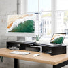 Dual Monitor Stand Riser 2 Monitor Desktop Organizer Adjustable Angle And Length