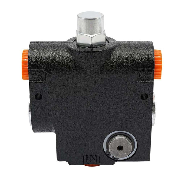 1/2'G Hydraulic Adjustable Variable Flow Control Valve with Relief  0-16 GPM