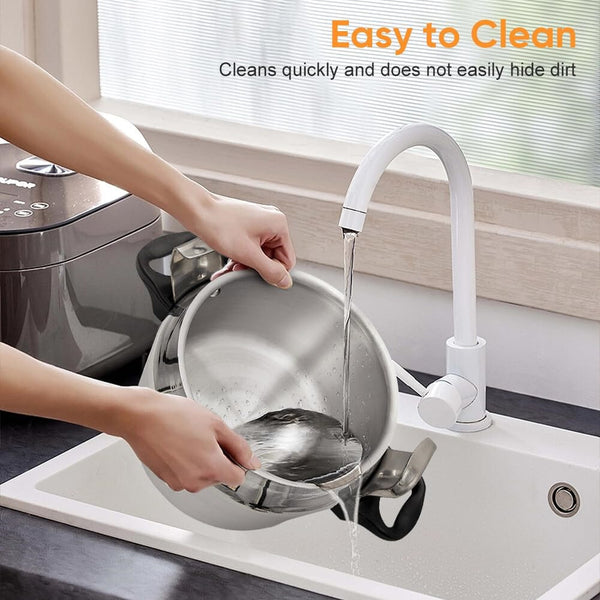 9L Pressure Cooker Explosion-Proof One Hand Locking 304 Stainless Steel Cooker