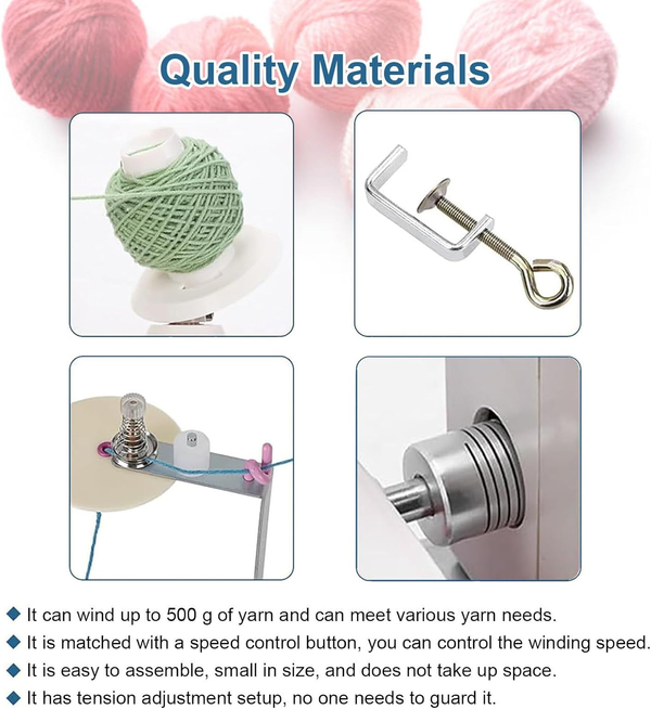 Commercial Electric Yarn wool Winder Auto Yarn Ball Winder Speed Adjustable AU