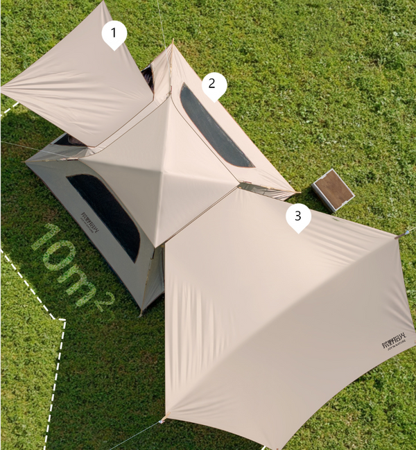 Instant Pop Up Camping Tent 6 Person Sunshade Shelter Hiking Fishing Outdoor AU
