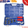 HVAC Hydraulic Copper Tube Expander Kit Plumbing Swaging Tool Set with 7 Heads