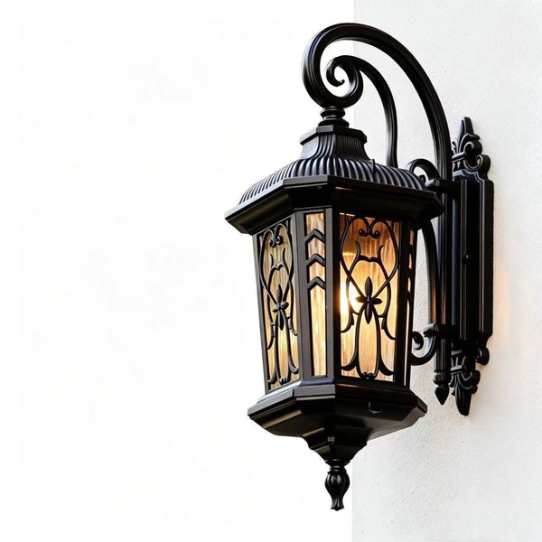 Garden Outdoor Wall Lamp Black Wall Sconce Hotel Wall Lights Balcony Wall Light