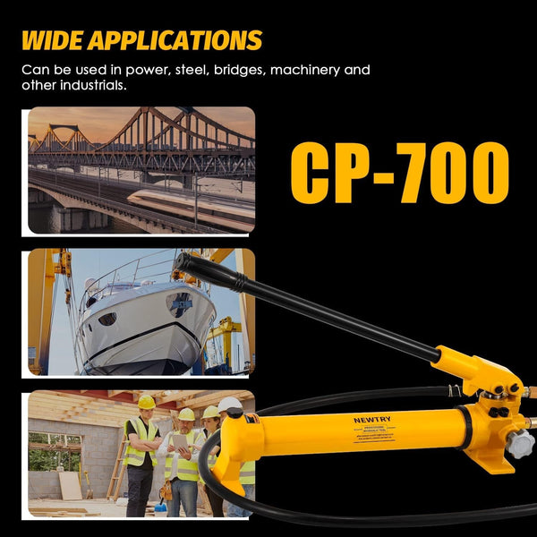 CP-700 Manual Hydraulic Pump Portable Hand Pump with Nut Splitter Cutter NC-1924