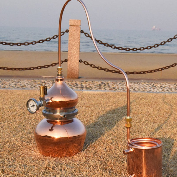 Copper Still Moonshine Distiller Essential Oil Extraction 5L Alcohol Distiller