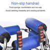 Mobility Walking Aid Walker Frame w/6 Wheels&Seat For Handicapped Rehabilitation