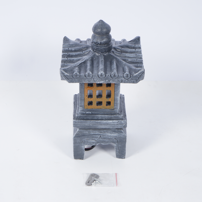 Decor Pagoda Lantern Outdoor Statue Handcast Polyresin Garden Statue