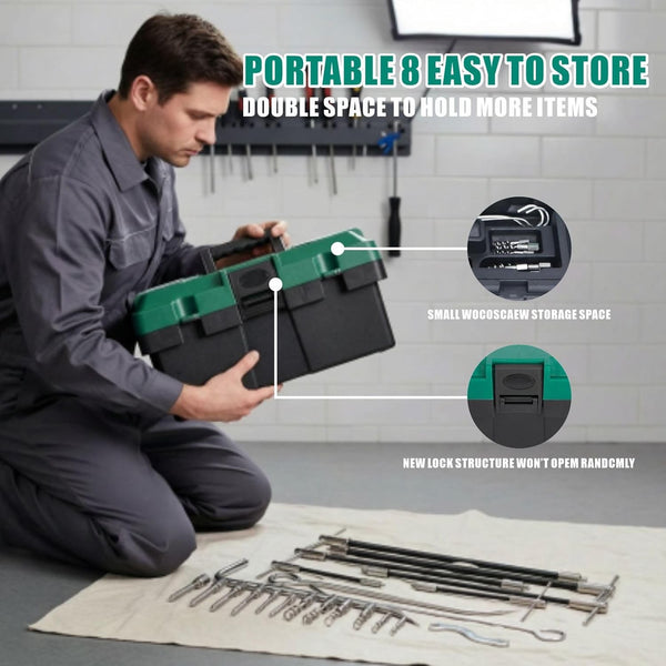 23pcs Packing Extractor Pump Packing Puller Set Stainless Steel Packing Tool Set