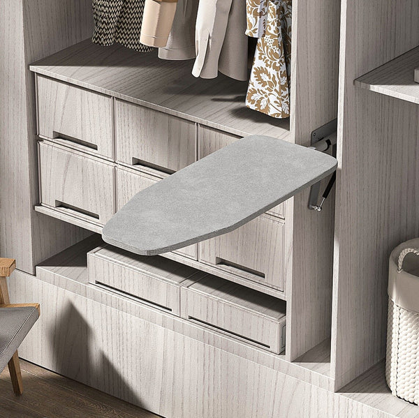 Pull-Down Ironing Board Wardrobe Mounted 180°Rotatable Ironing Board for Cabinet