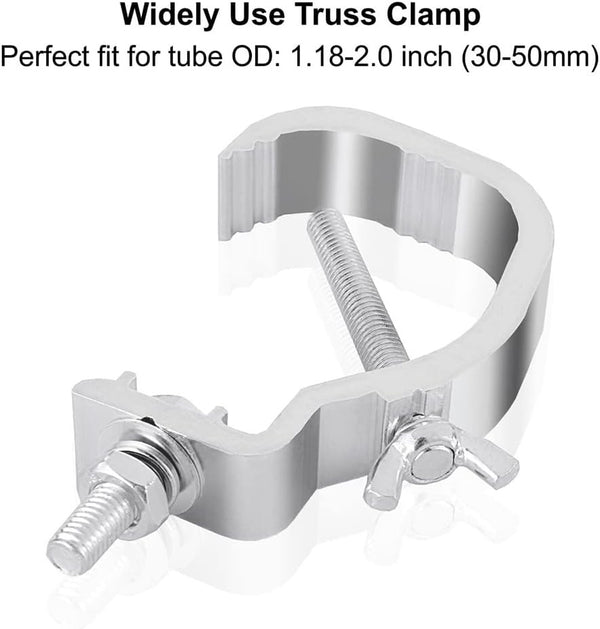 4Pcs Truss Clamp Stage Lighting Clamps Heavy Duty DJ Stage Lighting Hook Mount