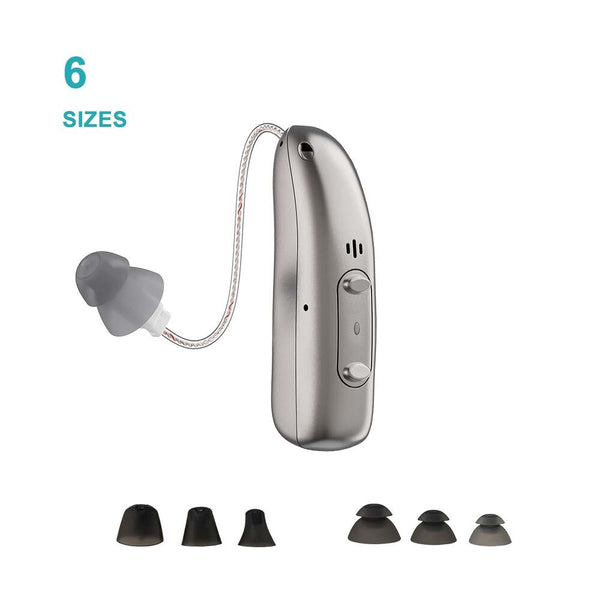 Bluetooth Hearing Aids Invisible Noise Cancelling RIC Digital Sound AmplifierBTE
