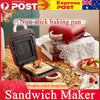 Electric Nonstick Sealed Sandwich Maker Jaffle Machine Waffle Maker Grilled