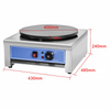 3000W Commercial Crepe Pancake Maker 40cm Electric Pancake Baking Pan Non-Stick
