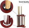 12 Cue Rack Wooden Floor Stand Corner Triangle Billiard Stick Holder Organizer