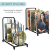 Art Drying Rack Metal Canvas Rack Art Storage with Handle & Caster Wheels Black