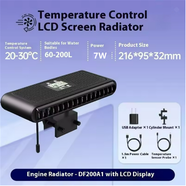 Aquarium Cooling Fan Fish Tank Chillers Temperature Controller 3-Speed Fans