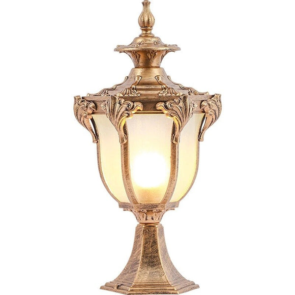 Modern Pillar Light Outdoor Garden Gate Post Lamp Yard Glass Lantern Lighting AU