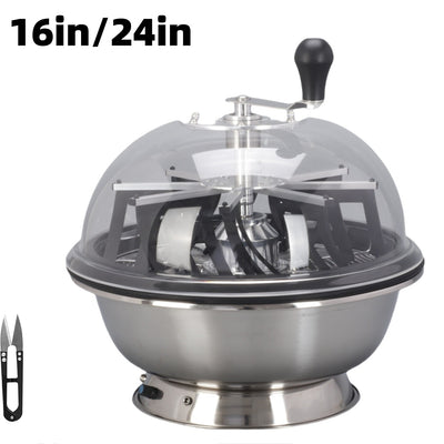 Automatic Bud Leaf Bowl Trimmer 16/24' Electric Twisted Spin Cut Stainless Steel