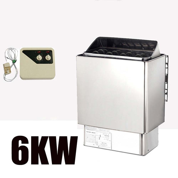 6 KW Sauna Heater 220V Dry Sauna Stove Stainless Steel External Control Home SPA