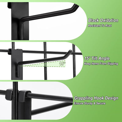 4" Gridwall Hooks 60 Pack Grid Wall Hooks Grid Panel Hooks Hangers for Retail AU