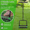 Manual Lawn Aerator Tool 14 Metal Spikes Grass Soil Aerator Ergonomic T-Handle