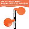 6" 7.7mm AR500 Steel Shooting Range Targets Target Tree Metal Paddles With Tubes