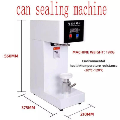 180W Electric Cans Sealer Beverage Seal Machine Milk Tea Drink Bottle Sealer AU