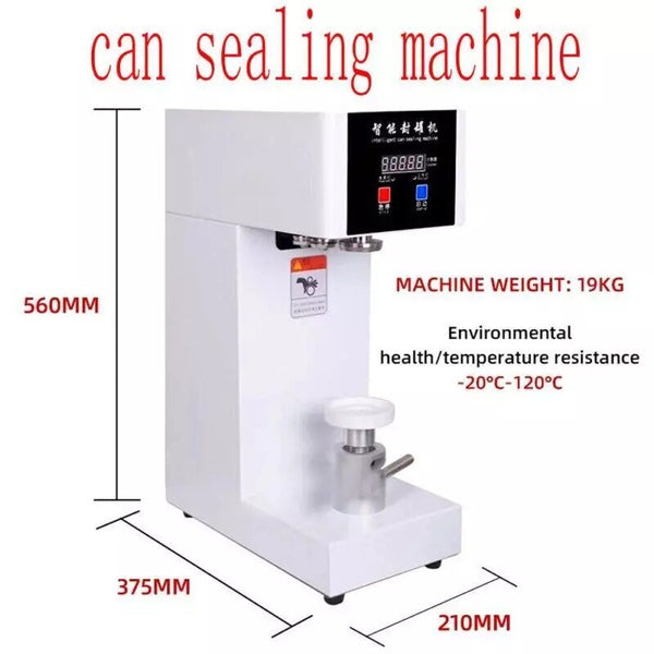 180W Electric Cans Sealer Beverage Seal Machine Milk Tea Drink Bottle Sealer AU
